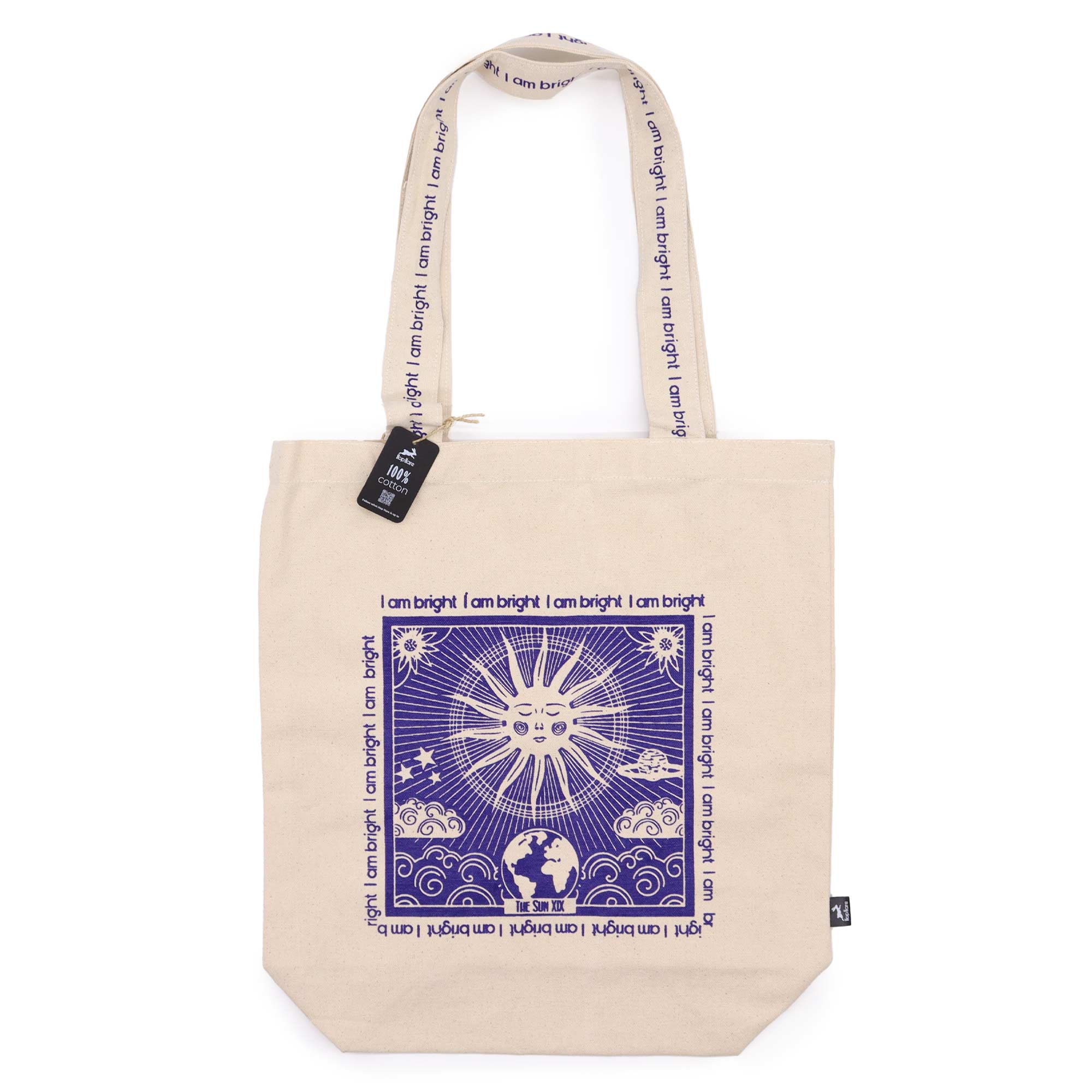 Tote Bag 100% coton - Je suis brillant⸱e