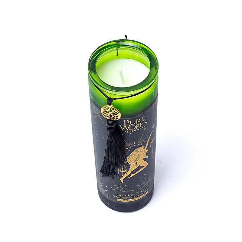 Jasmine &amp; Oud 80h intention candle