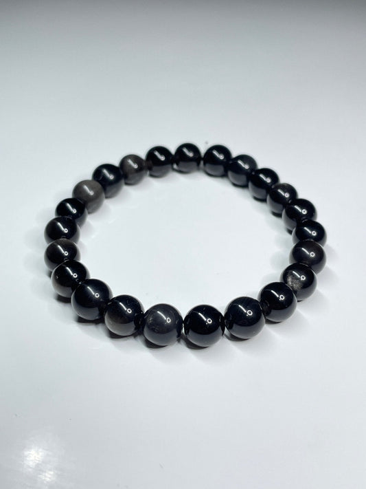 Bracelet en Obsidienne Argentée | Astellow