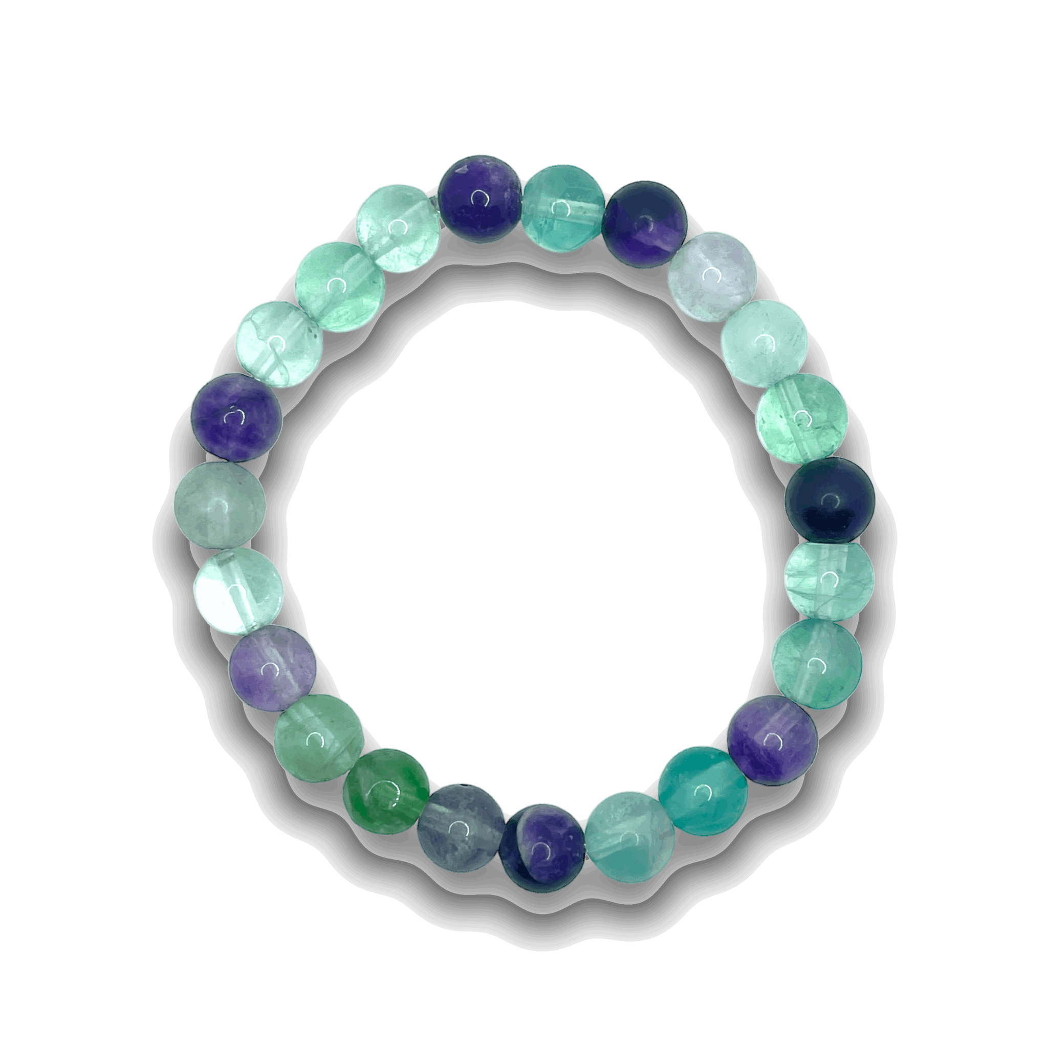 Bracelet en Fluorite Multicolore AAA