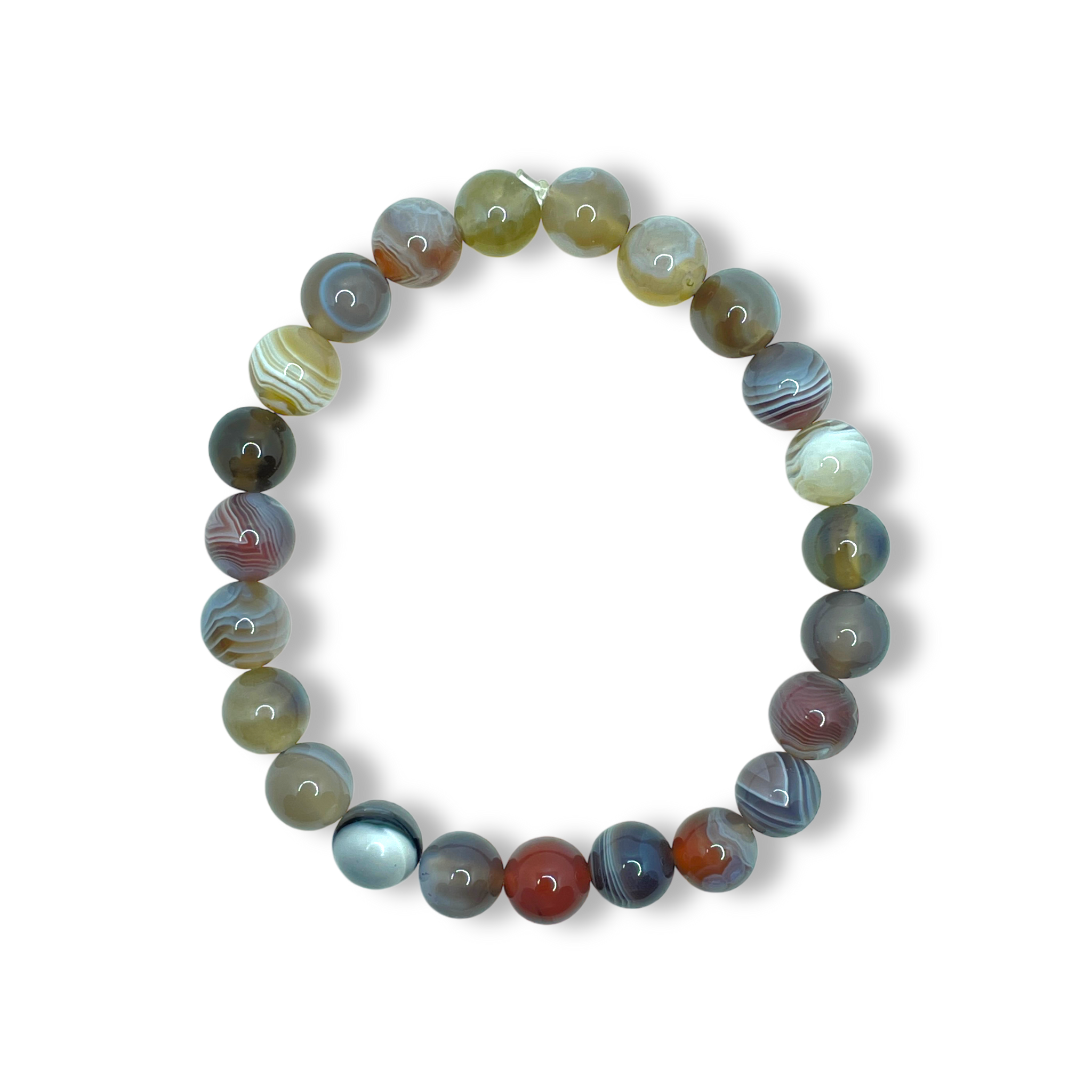 Bracelet en Agate du Botswana AA