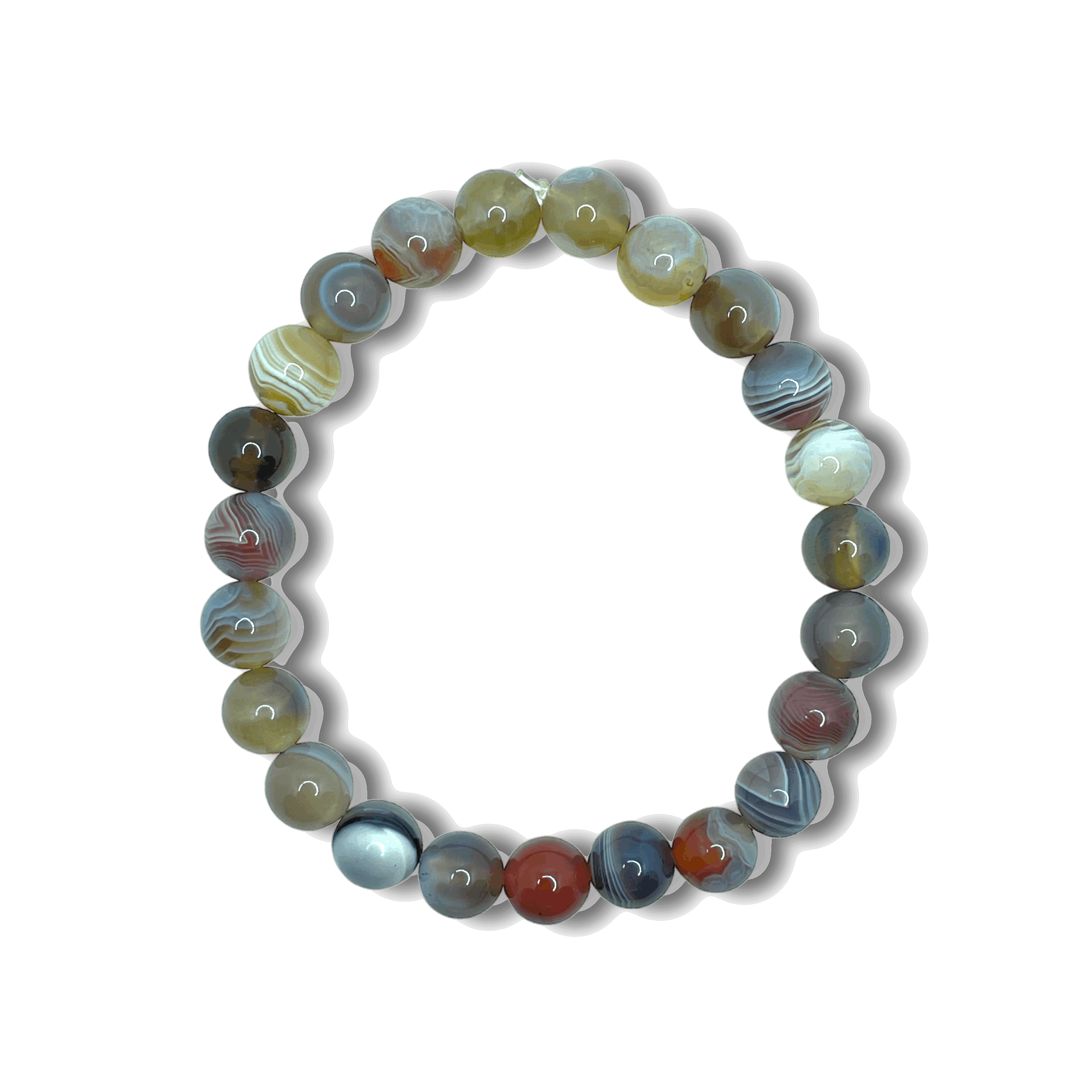 Bracelet en Agate du Botswana AA