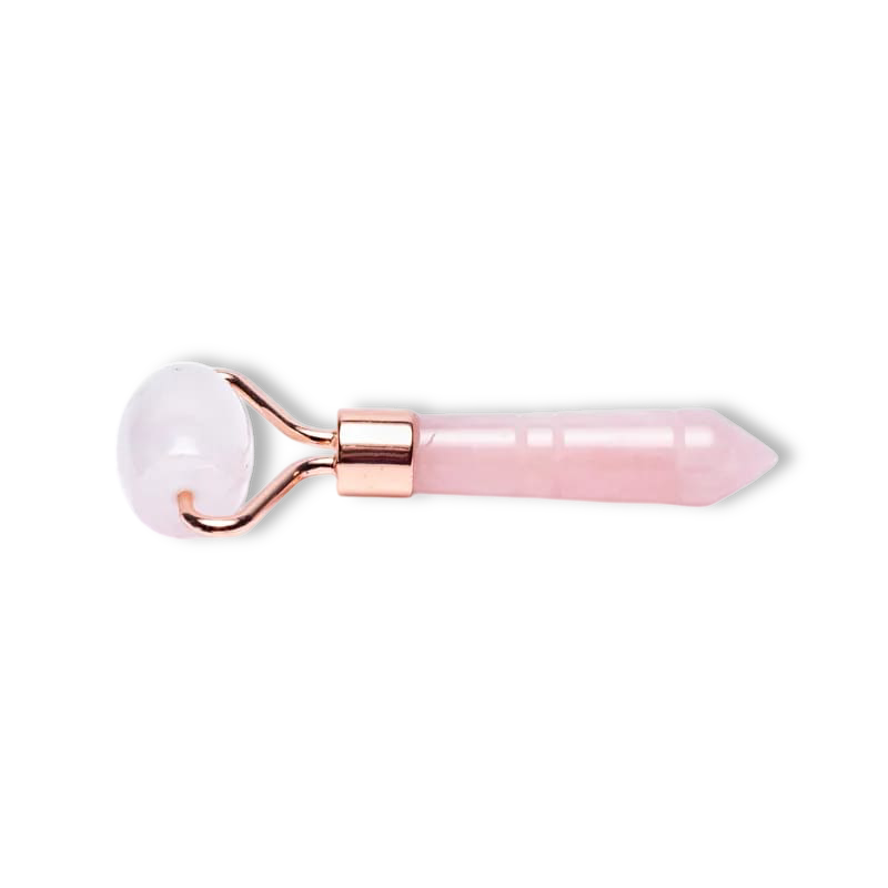 Mini rouleau de massage en Quartz rose AAA