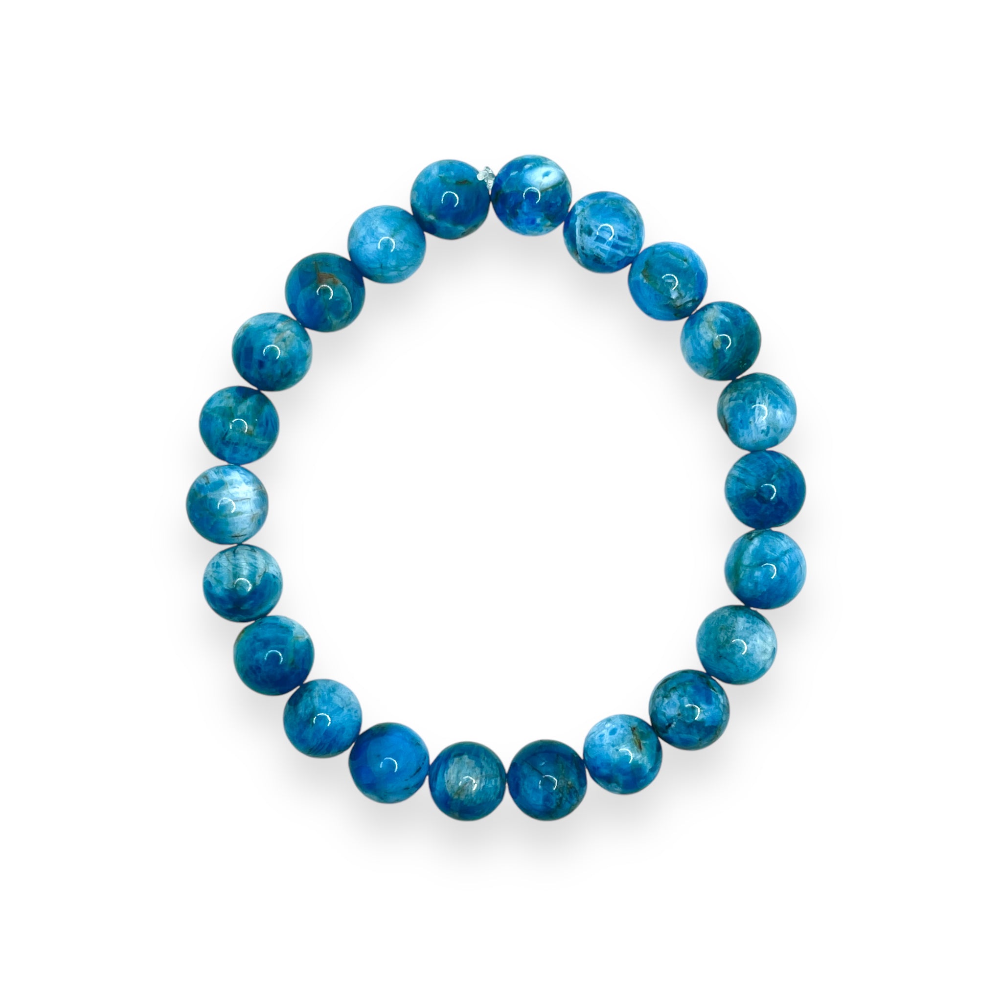 Bracelet en Apatite bleue AAA