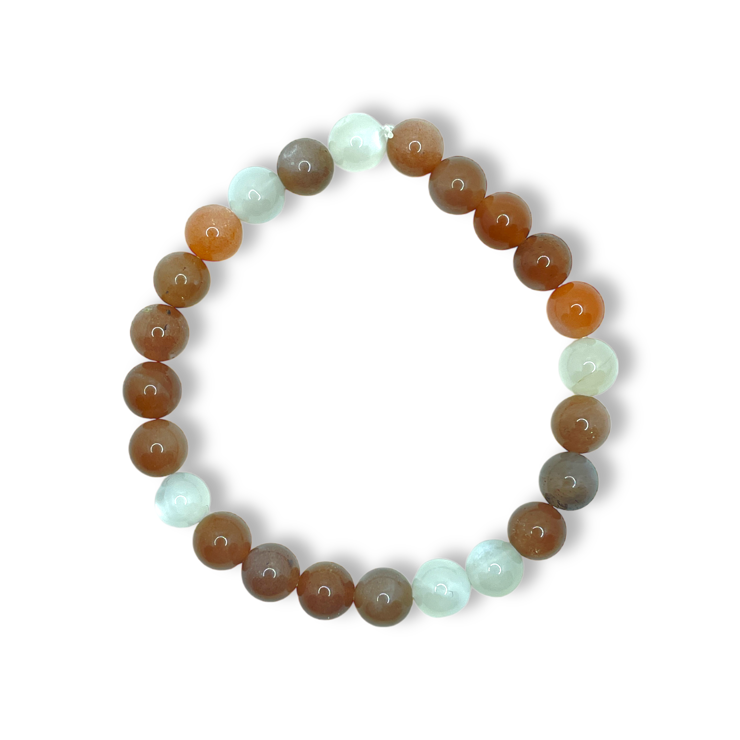 Bracelet mix Pierre de soleil & Pierre de lune AAA