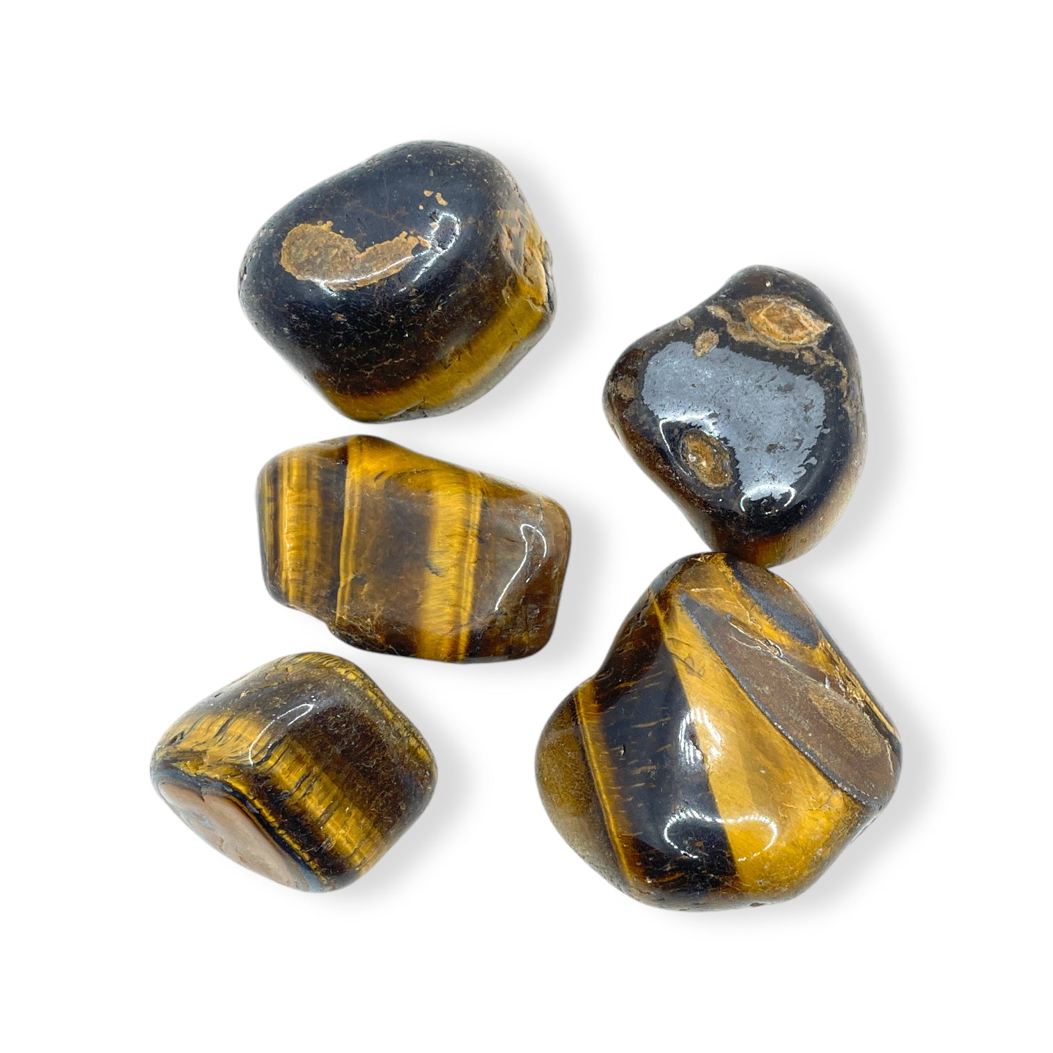 AA Tiger's Eye Tumbled Stone