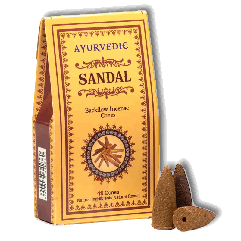 Encens Ayurvedic Santal cônes backflow