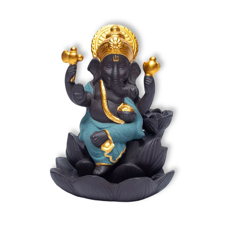 Ganesh Porcelain Incense Fountain