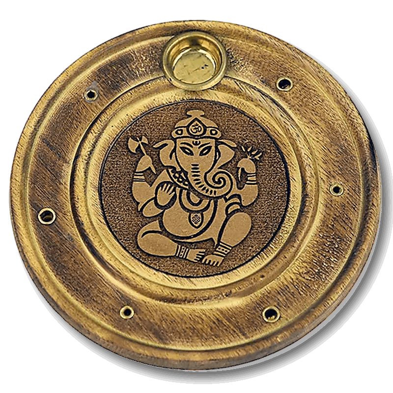 Porte encens en bois Ganesh