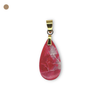 Pendentif en Quartz à Thulite - Goutte or