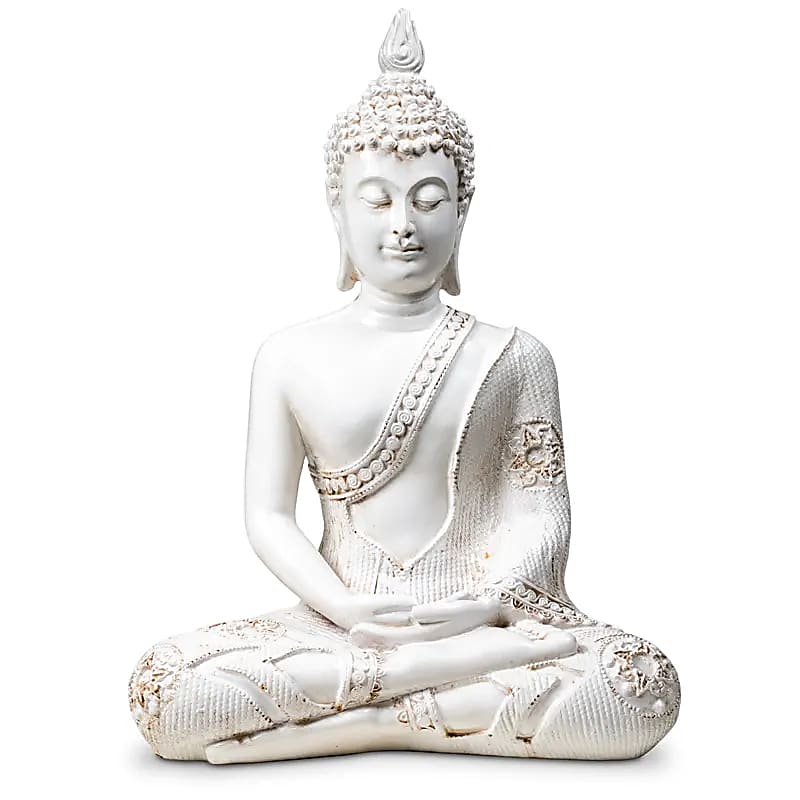 Thai style white Buddha statue