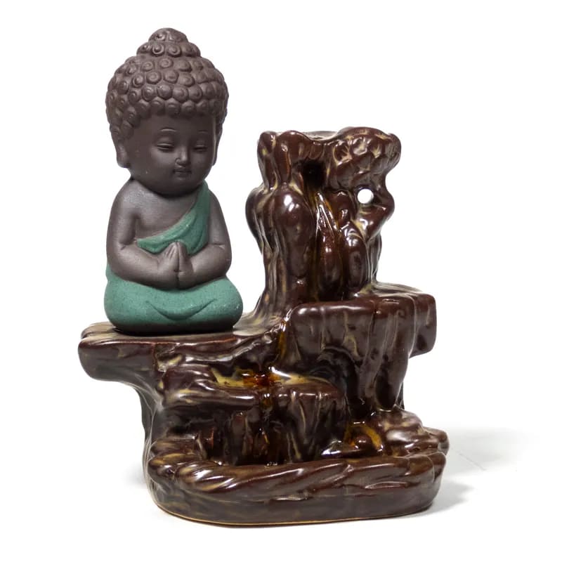 Buddha Ceramic Incense Fountain